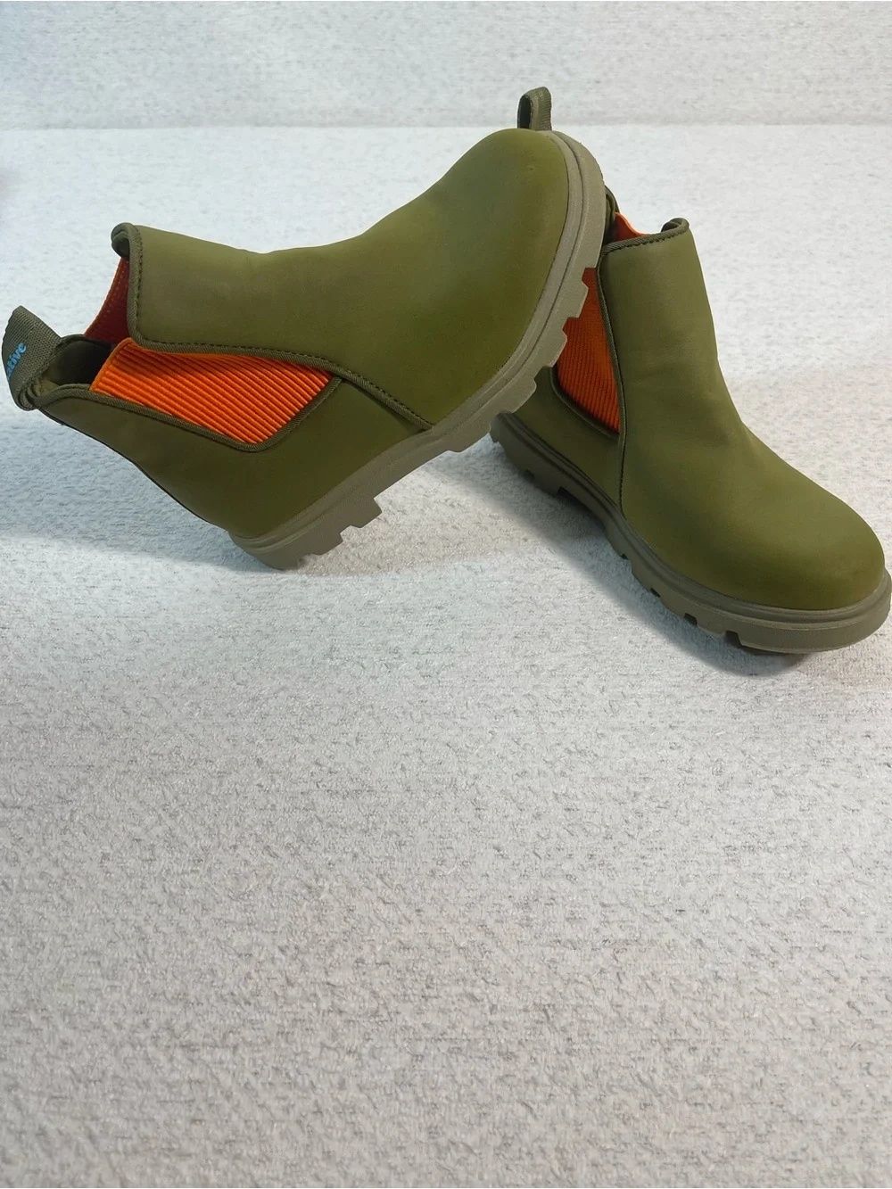 Native Kensington Treklite Chelsea Boot Slip On Kids US J1 UK13 EU32.5 Green#529